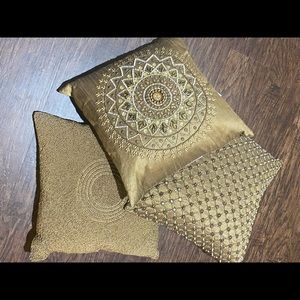 Gold Accent Pillows